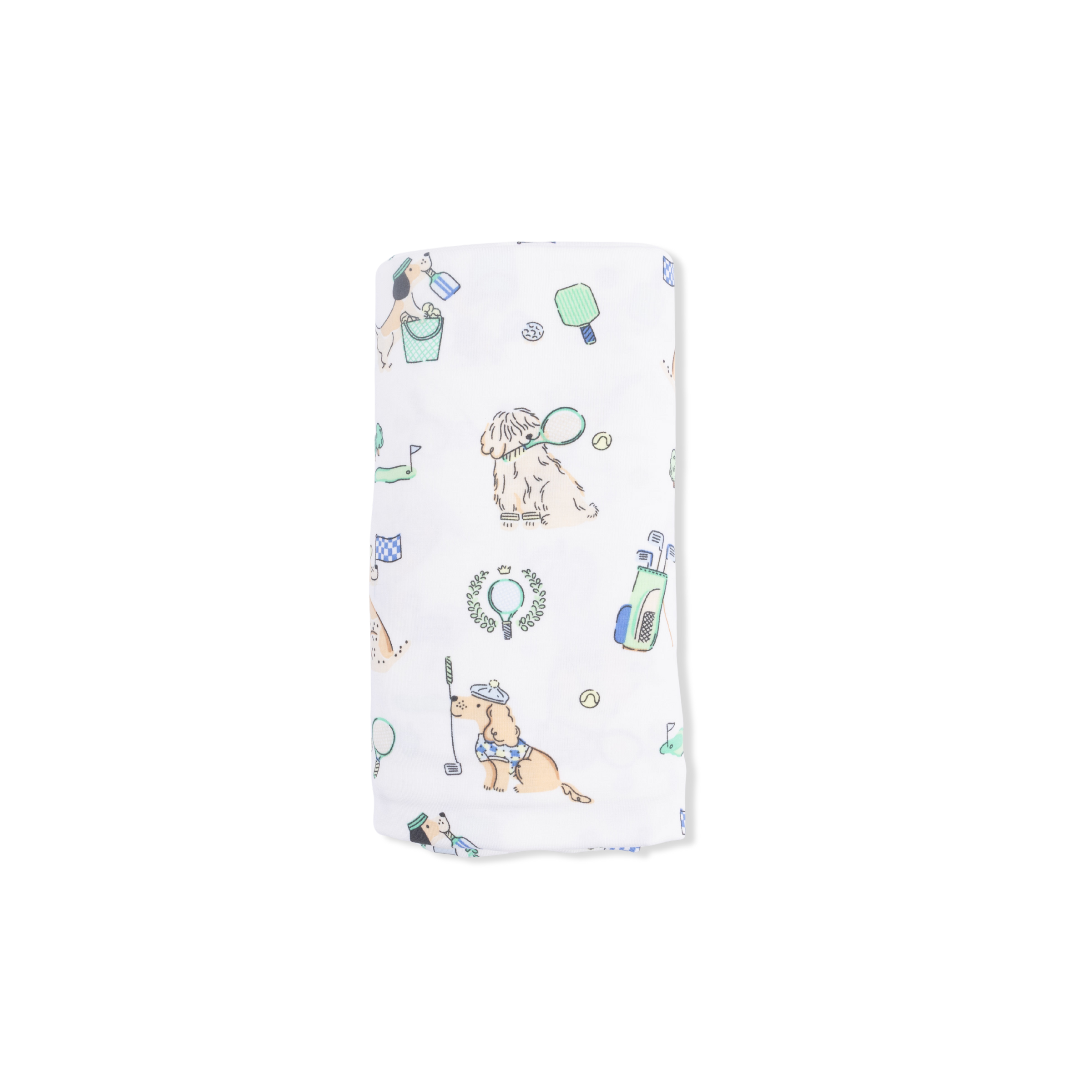 Country Club Dogs Neutral - Swaddle Blanket