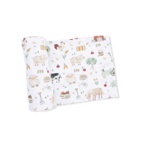 Cute Farm Animals Uni - Swaddle Blanket