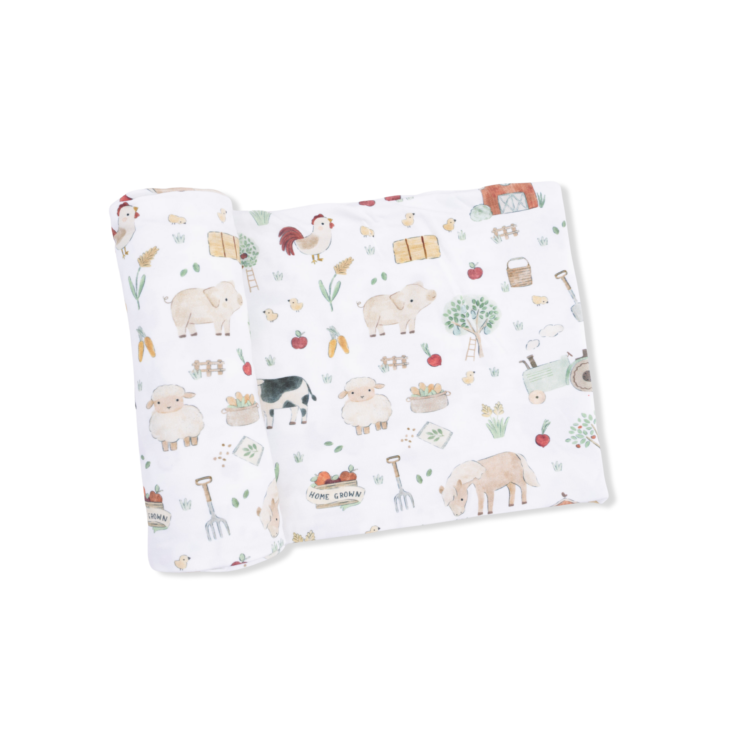 Cute Farm Animals Uni - Swaddle Blanket