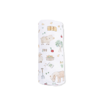 Cute Farm Animals Uni - Swaddle Blanket