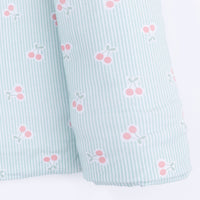 Tiny Cherry Stripe - Swaddle Blanket