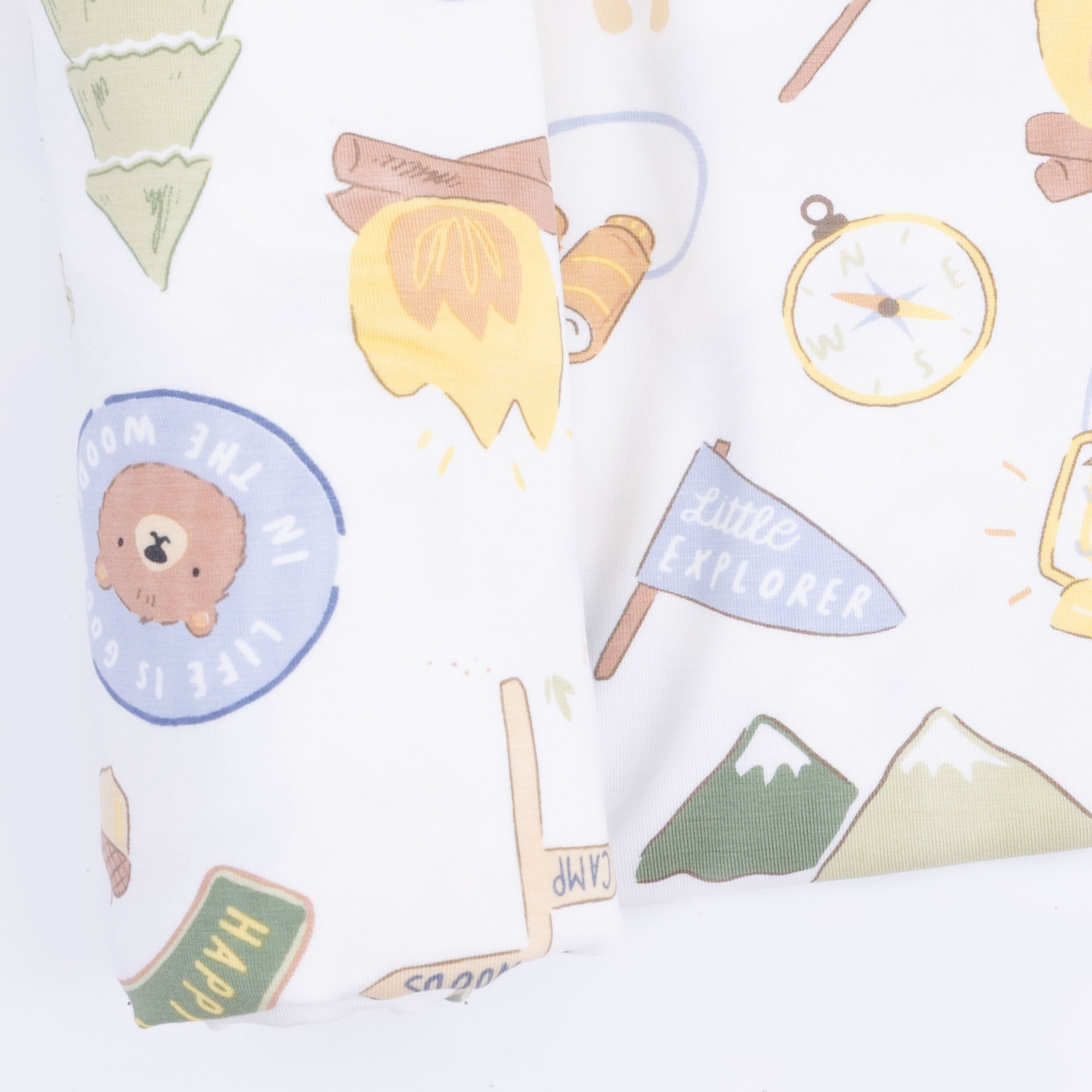Camping Blue - Swaddle Blanket