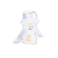Camping Blue - Swaddle Blanket