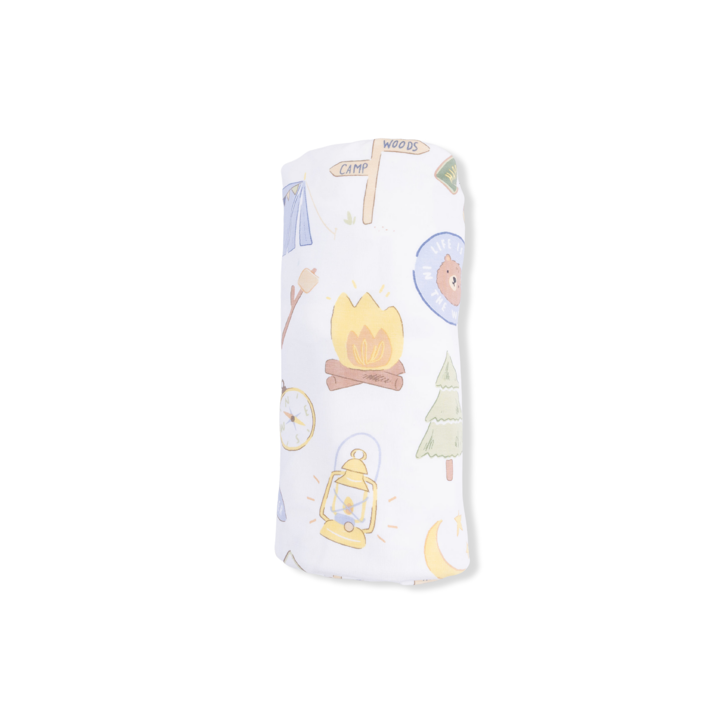 Camping Blue - Swaddle Blanket
