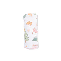 Camping Pink - Swaddle Blanket