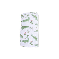 Crayon Alligators - Swaddle Blanket