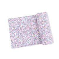 Elizabeth's Garden - 2 Way Ruffle Back Zipper Footie & Swaddle Blanket Set