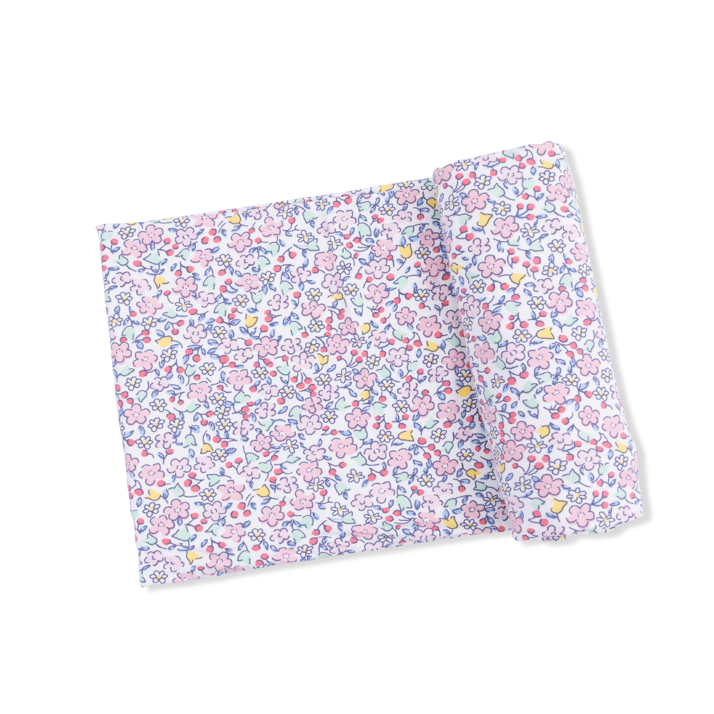 Elizabeth's Garden - 2 Way Ruffle Back Zipper Footie & Swaddle Blanket Set