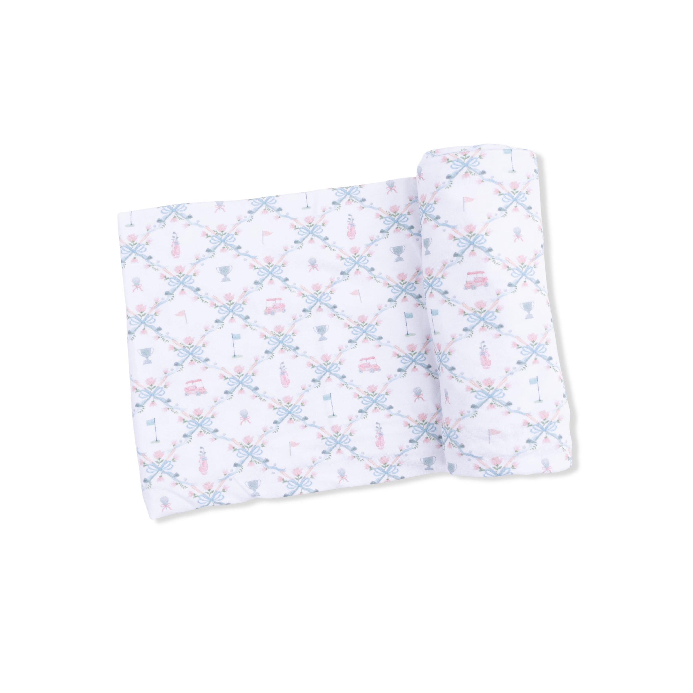 Golf Trellis Pink - Swaddle Blanket