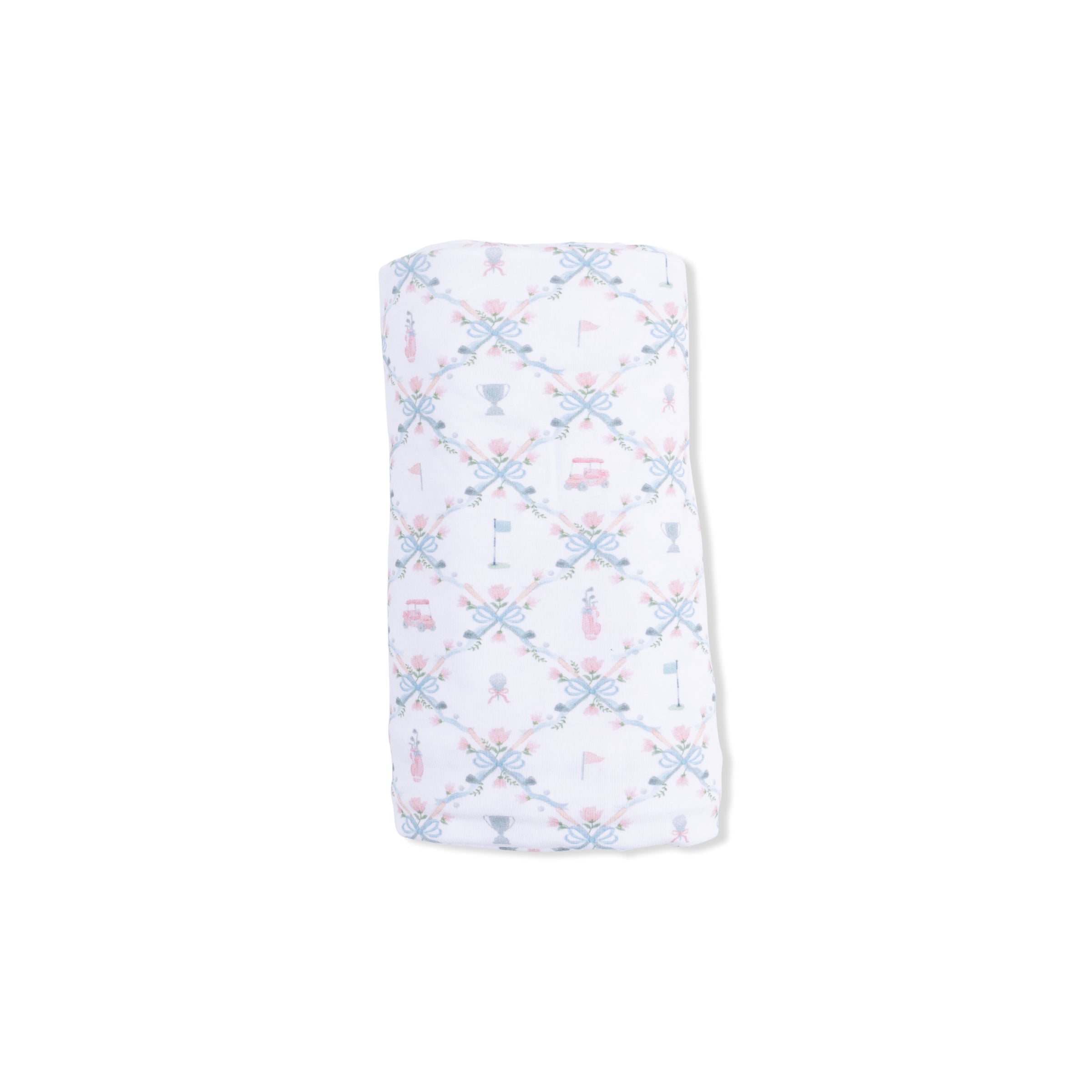Golf Trellis Pink - Swaddle Blanket