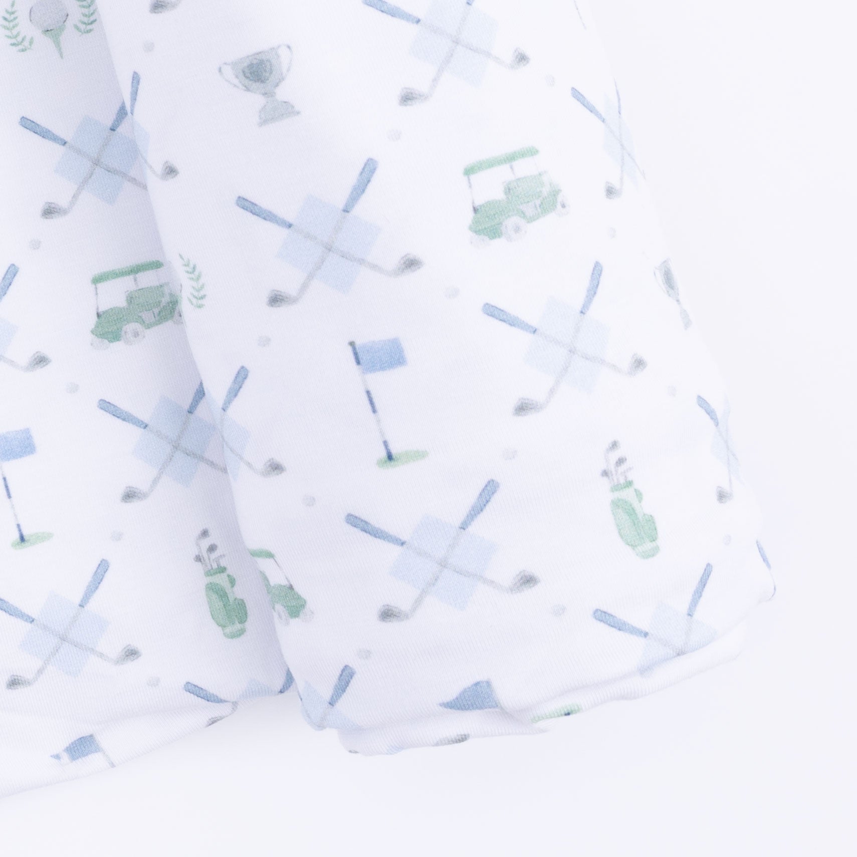 Golf Trellis Blue - Swaddle Blanket