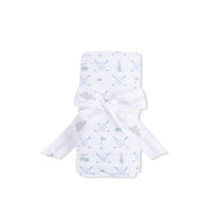 Golf Trellis Blue - Swaddle Blanket
