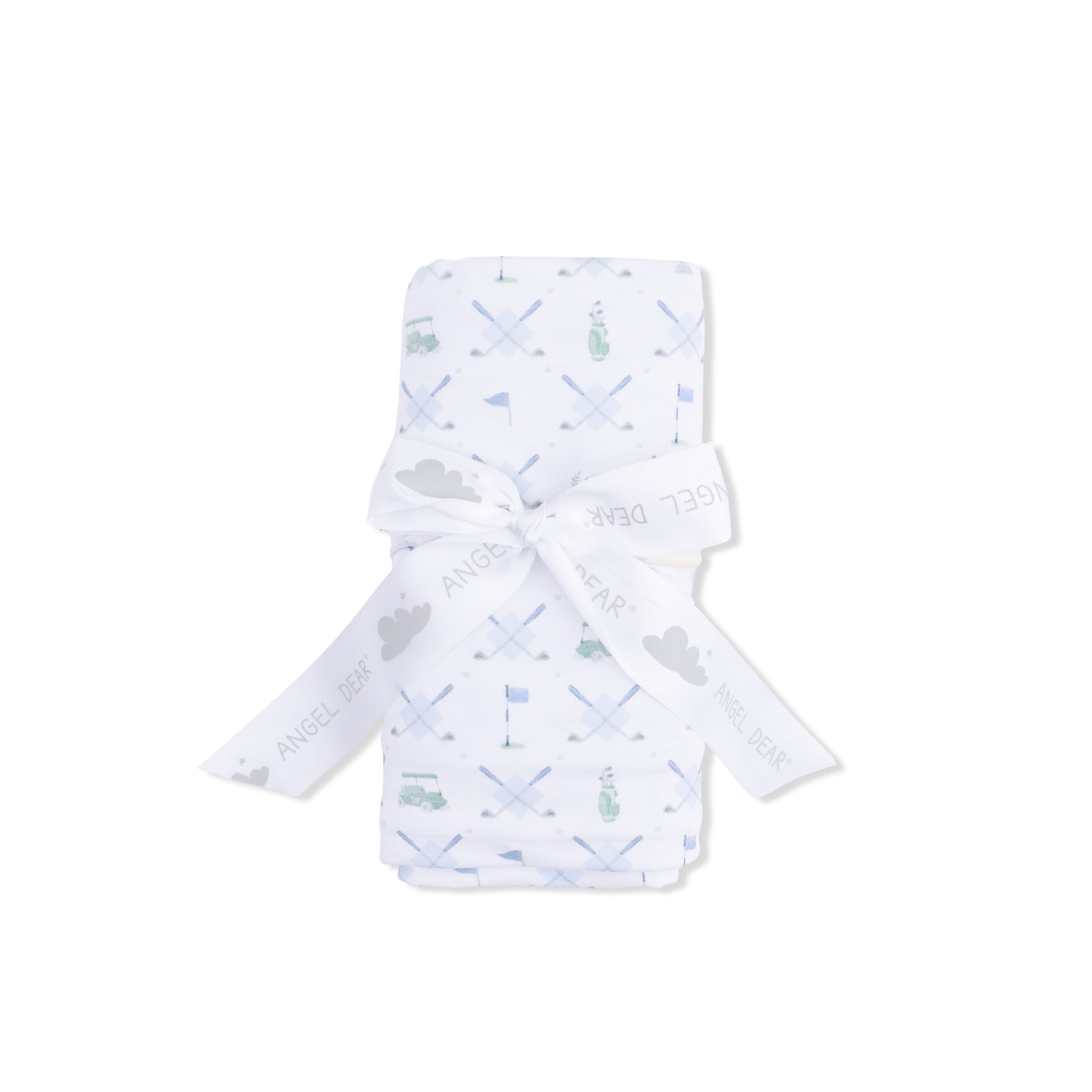 Golf Trellis Blue - Swaddle Blanket