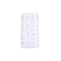 Golf Trellis Blue - Swaddle Blanket