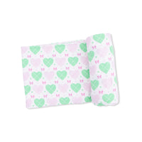 Heart Argyle - Swaddle Blanket