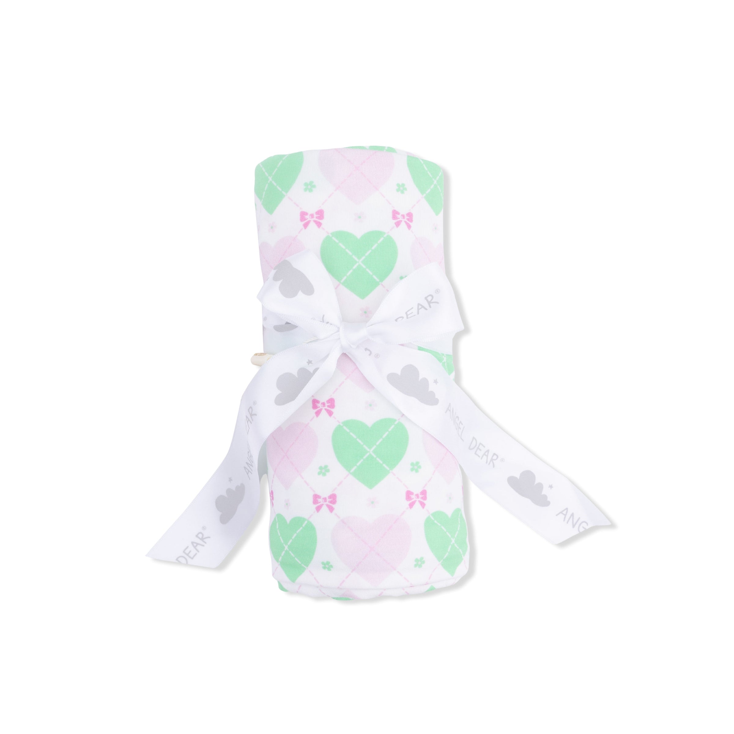Heart Argyle - Swaddle Blanket