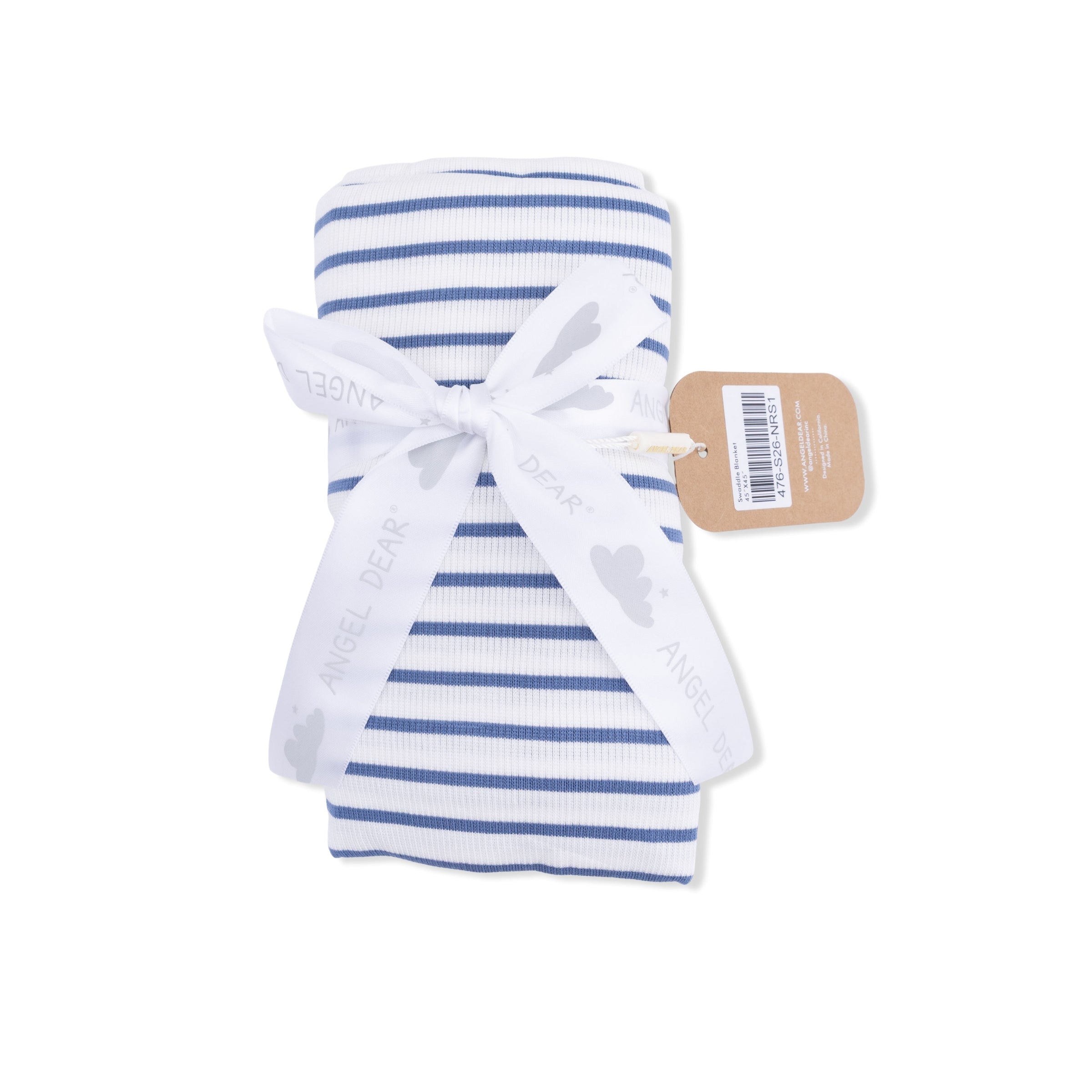 Navy Stripe - Swaddle Blanket