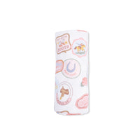 Rodeo Patches Pink - Swaddle Blanket