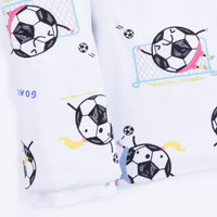 Soccer Balls Playing Soccer Pink - Swaddle Blanket