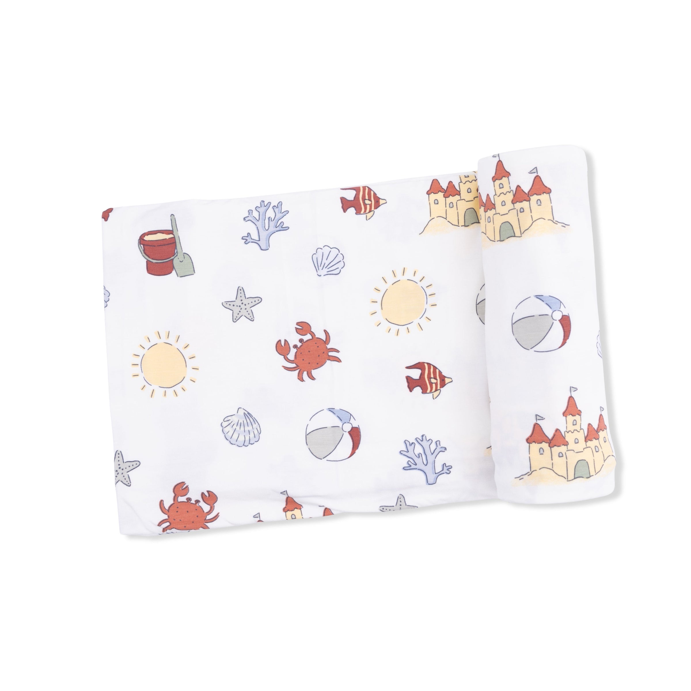 Sunny Sandcastles - Swaddle Blanket