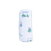 Vintage Golf Carts Blue - Swaddle Blanket