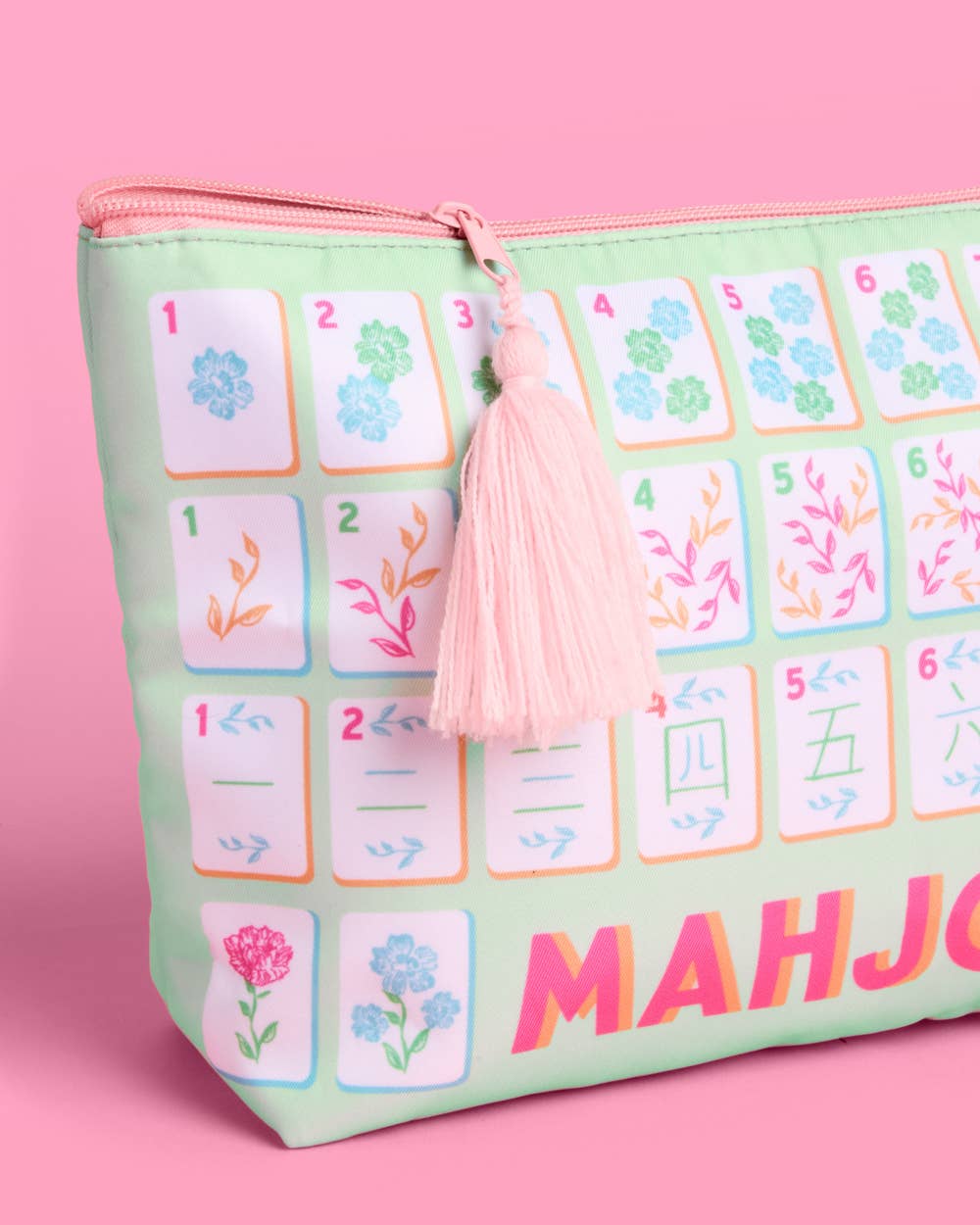 Mahjong Tile Bag - Nylon Zipper Bag