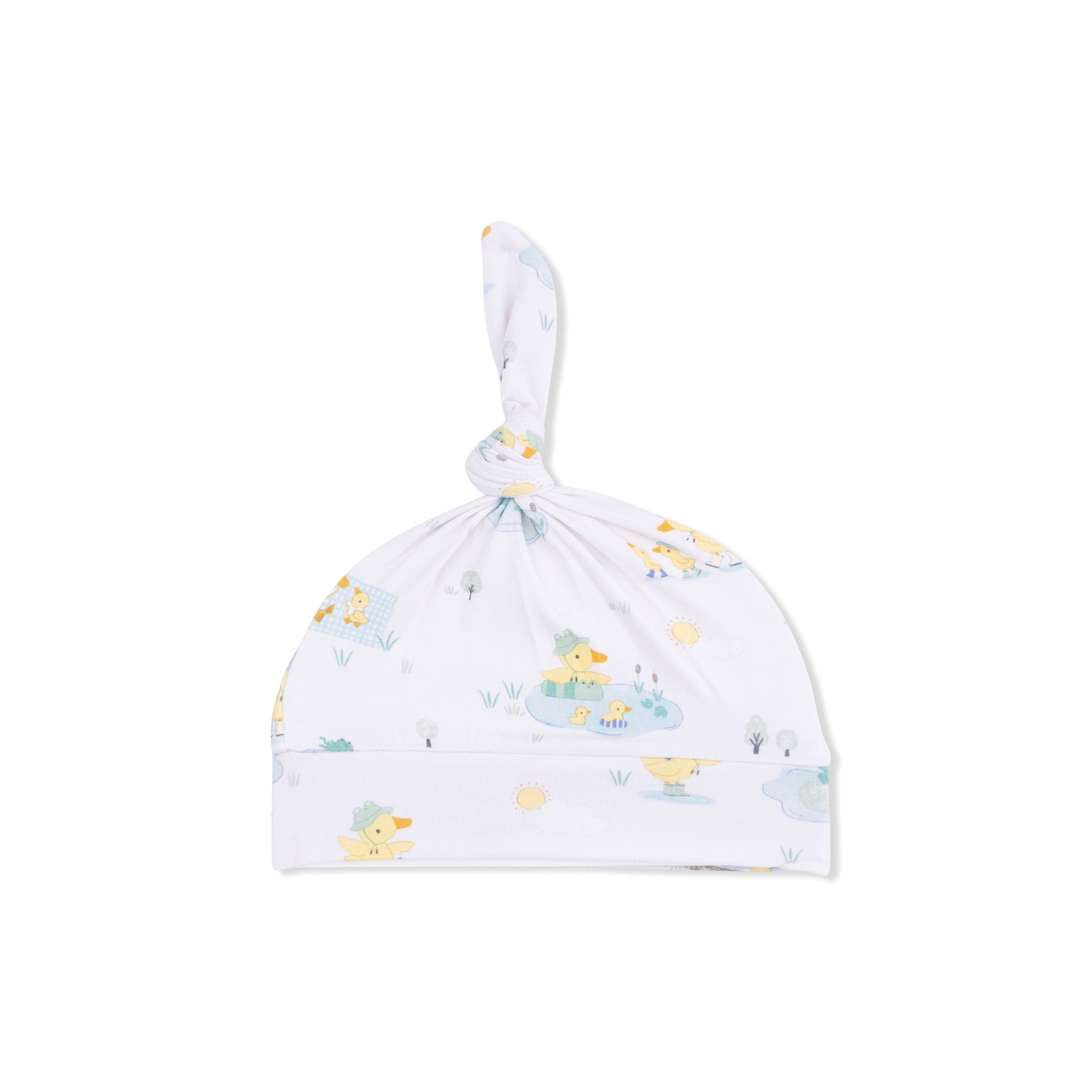 Frog and Duck Pond - Knotted Hat