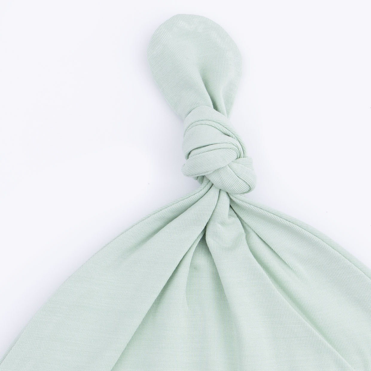 Solid Cameo Green - Knotted Hat