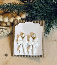 Christmas Bow Earrings