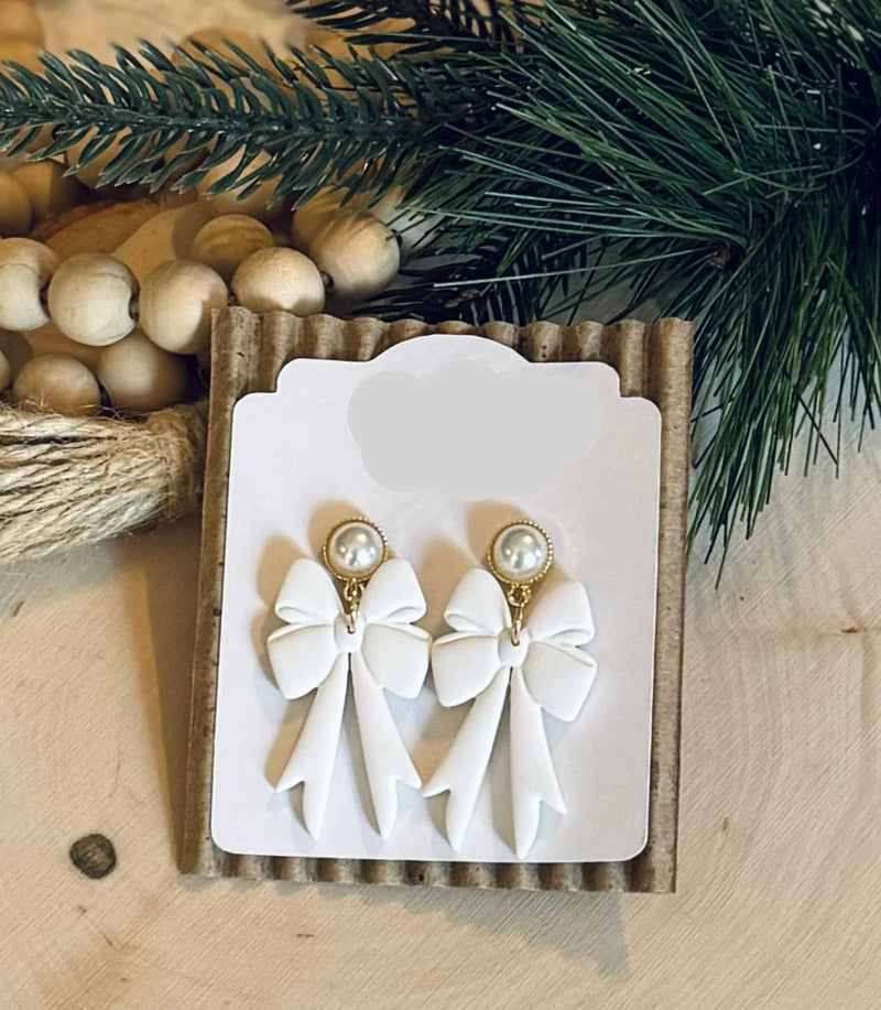 Christmas Bow Earrings