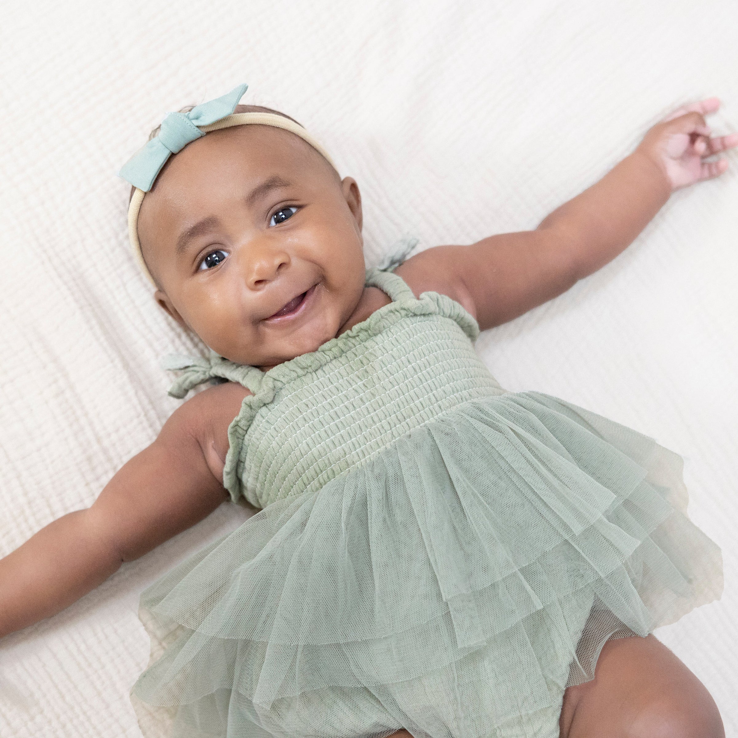 Solid Muslin Desert Green - Tutu Bubble