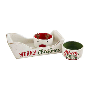 Sleigh Tidbit Bowl Set