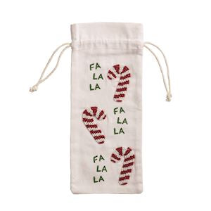 Christmas Beaded Wine Bag