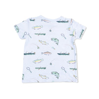 Fishing - Crew Neck Tee with Casual Short