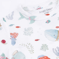 Sailor Sea Creatures - Crew Neck Tee with Casual Short