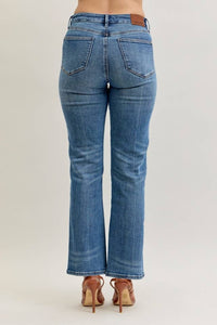 Drew - Mid Rise Slim Straight Rigid Magic Button-Fly Jeans