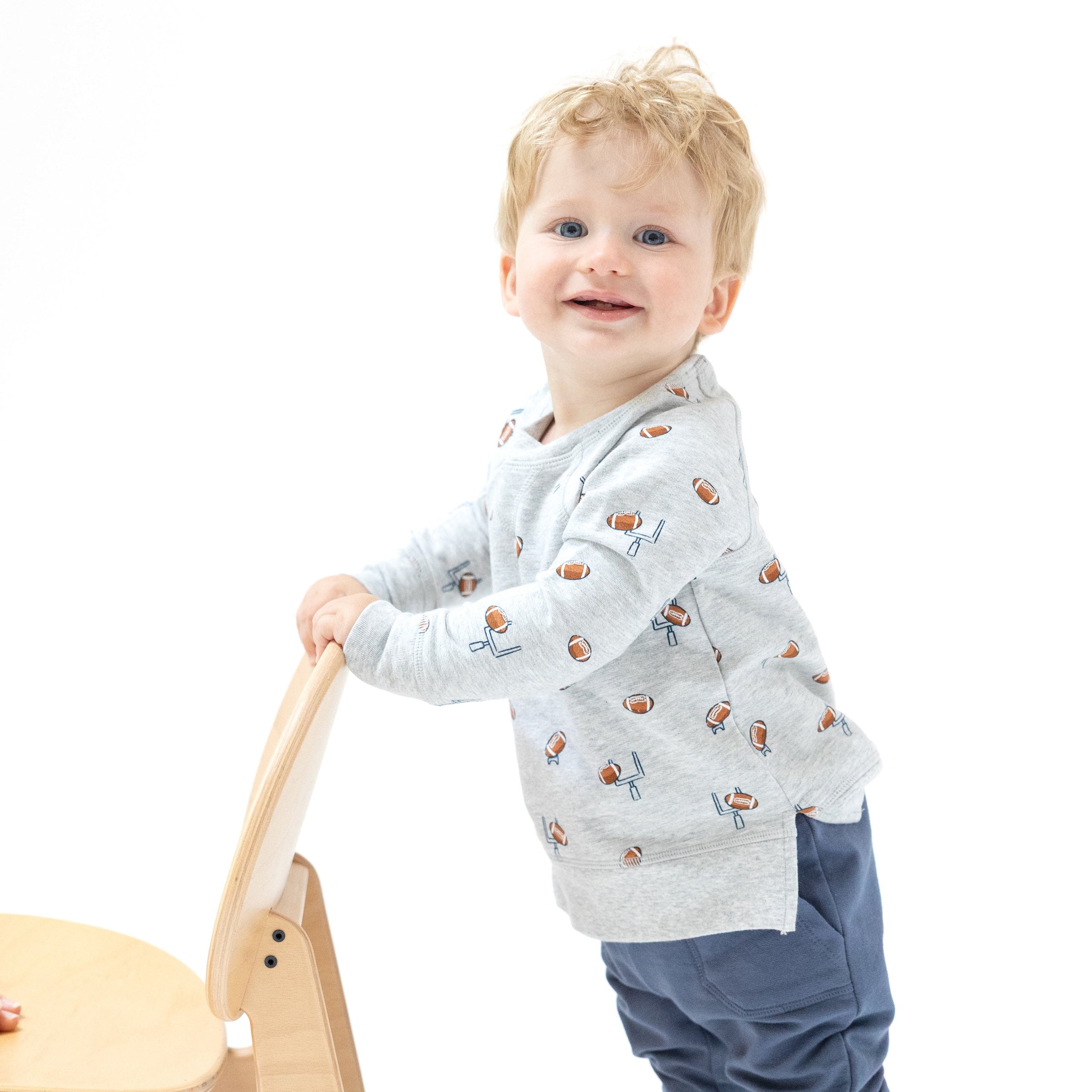 Football Field Goal - Raglan Sweatshirt and Jogger Set