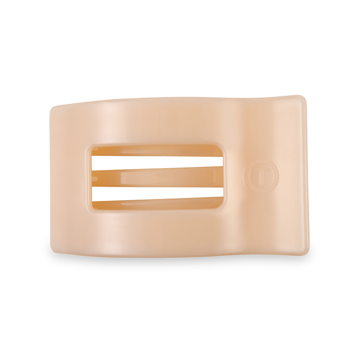 Almond Beige | Medium | Flat Rectangle Hair Clip