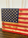 Rustic Wooden American Flag 19.75"x 36"