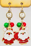 Santa charm earrings