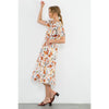 Sonia-Short Sleeve V Neck Floral Dress