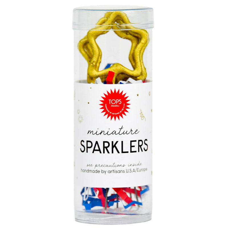 Mini Gold Sparklers Star 4 de julio en tubo