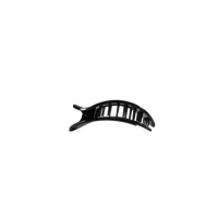 Jet Black | Tiny | Flat Round Hair Clip
