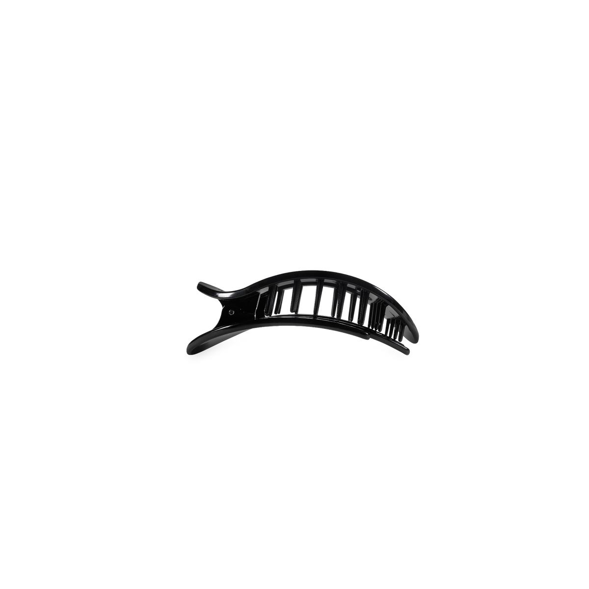 Jet Black | Tiny | Flat Round Hair Clip