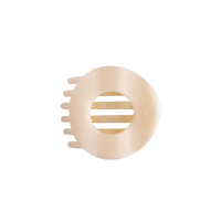 Almond Beige | Medium | Flat Circle Hair Clip