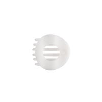 Coconut White | Small | Flat Circle Hair Clip