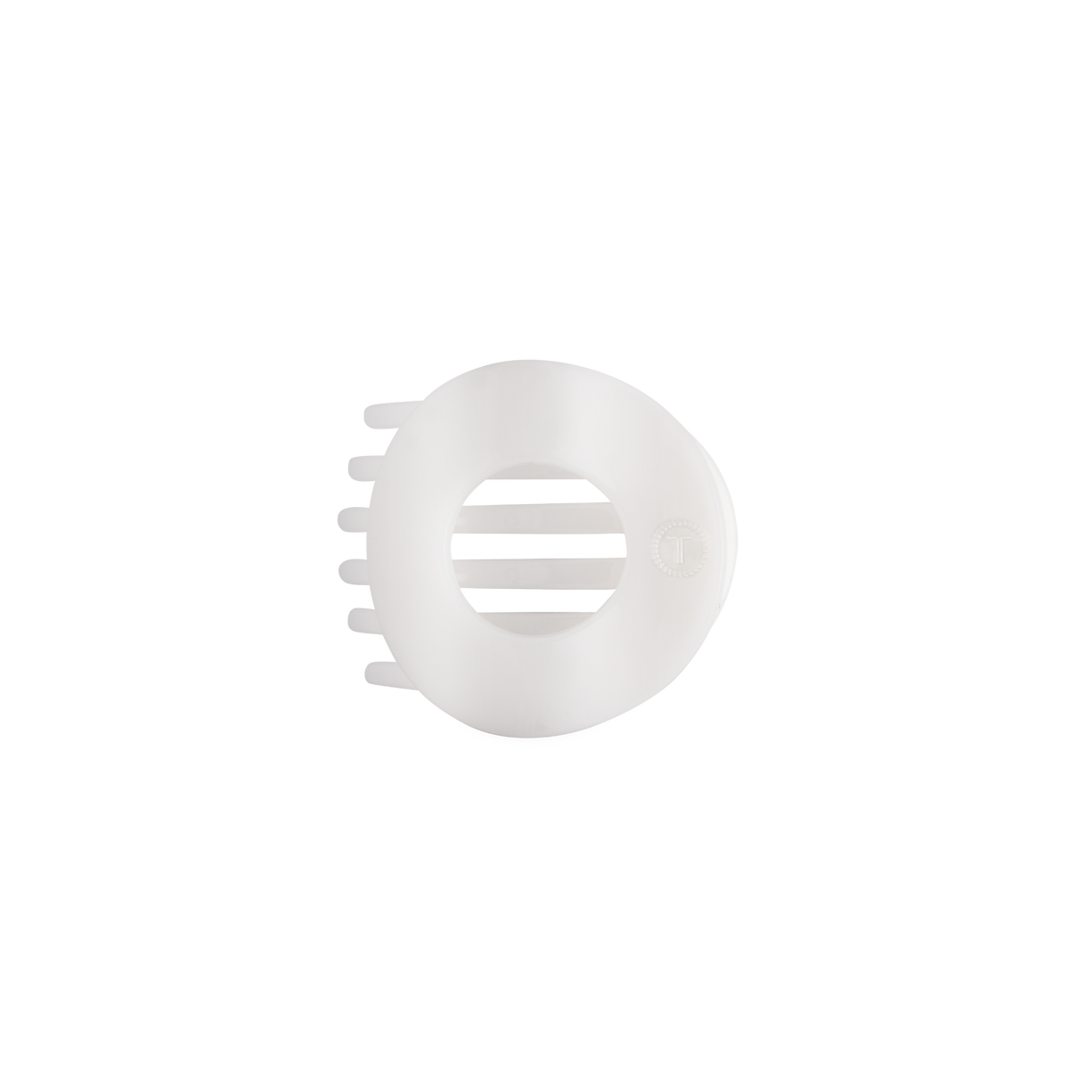 Coconut White | Small | Flat Circle Hair Clip