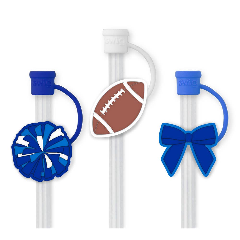 We've Got Spirit Royal Straw Topper Set