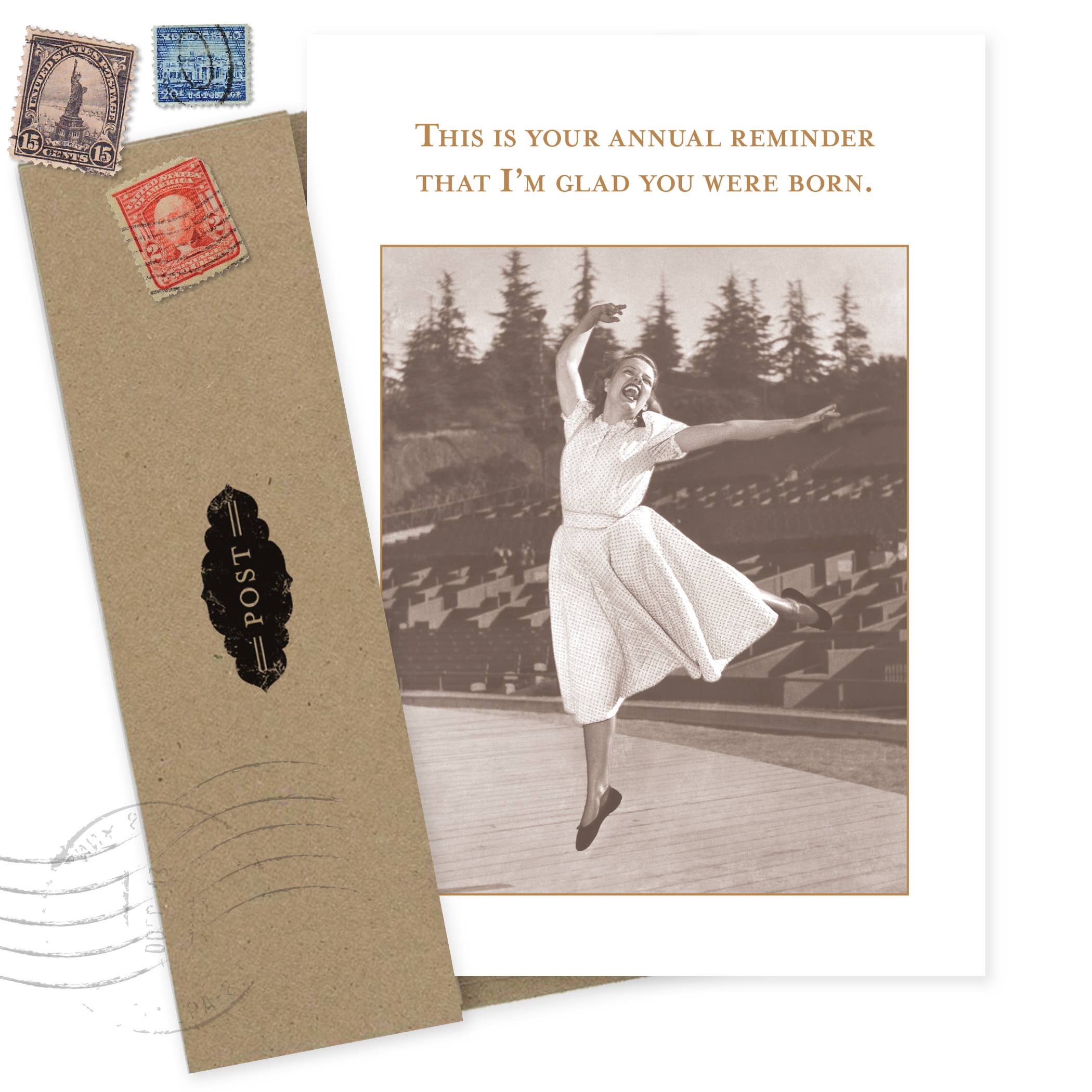 Glad You Were Born Birthday Card