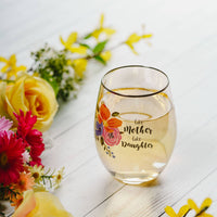 Mother Daughter - 18 oz Stemless Wine Glass